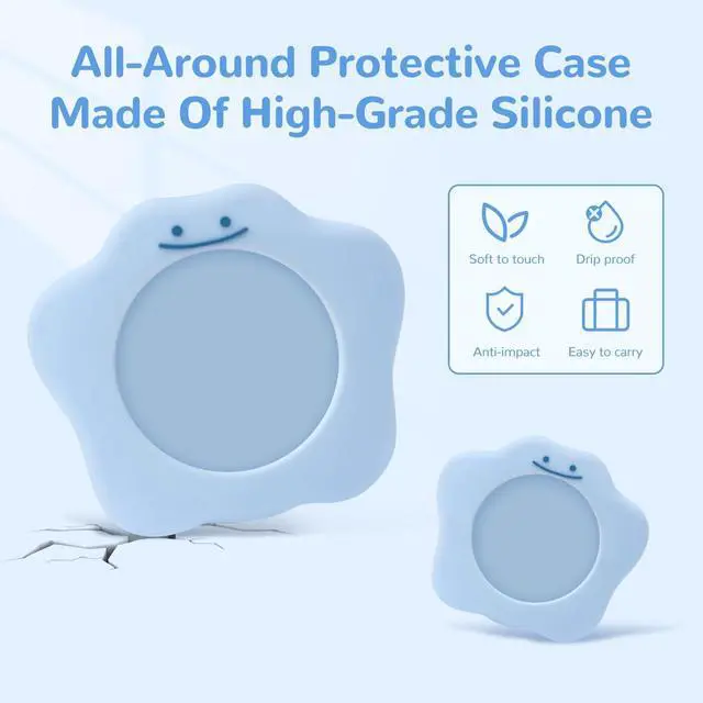 Alt view image 3 of 6 - Silicone Protective Case Compatible with Pokemon GO Plus + 2023 with Wrist Strap and Carabiner Clip, Soft Silicone Cover Case for Poke GO Plus - LSRNG