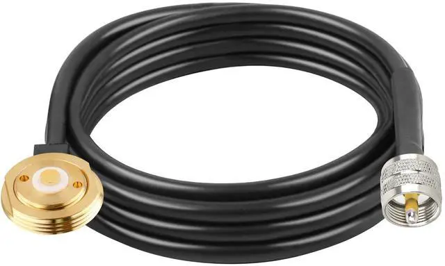 Main image of XRDS RF NMO Antenna Mount to UHF PL259 RG58 Cable - 6FT CB Antenna Cable Extension to PL259 for VHF/UHF/CB Radio Antenna