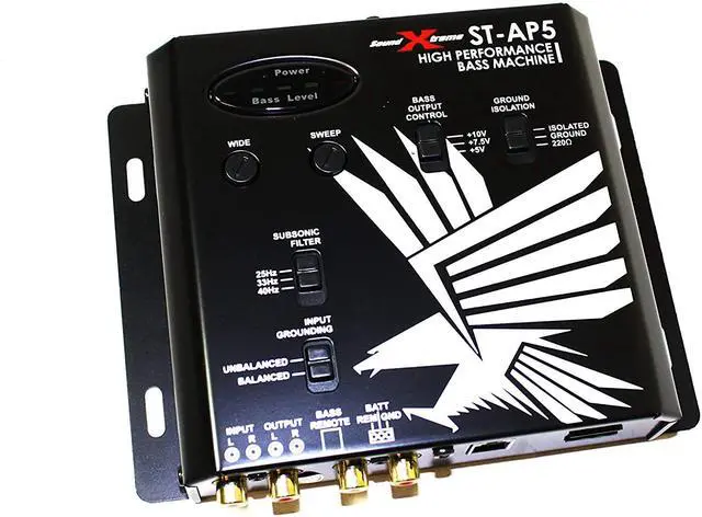 Alt view image 4 of 7 - Soundxtreme ST-AP5 Digital Bass Control Machine Bass Maximizer and Bass Restoration Processor with Epicenter Reconstruction Bass Knob Dash Mount Remote Control -2nd Gen