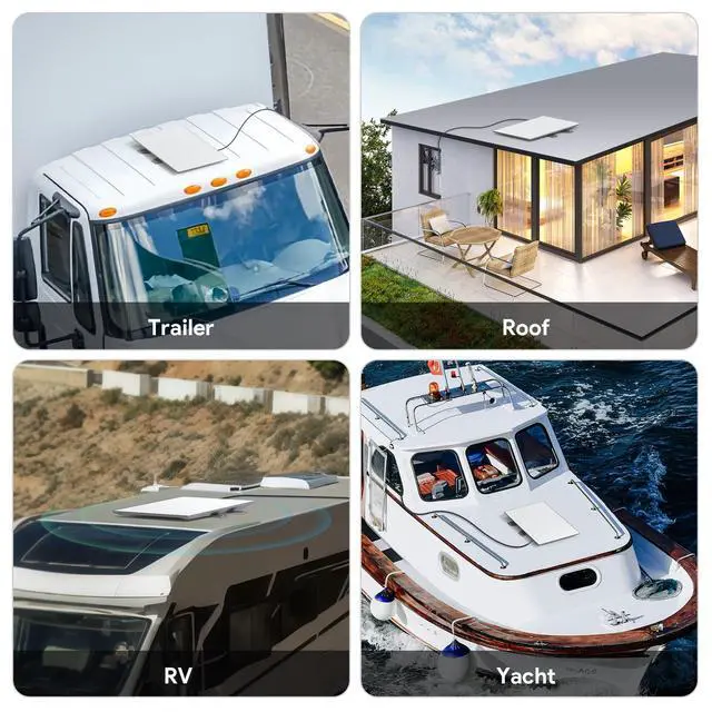Alt view image 6 of 7 - ® 2° Tilt Mobility RV Roof Mount for Starlink Performance Gen 3 | Fits Gen 3 Performance UTA 252, 2° Low Profile, Tool-Free, 174mph Windproof, Anti-Rust, For RV, Boat & Roof Rack
