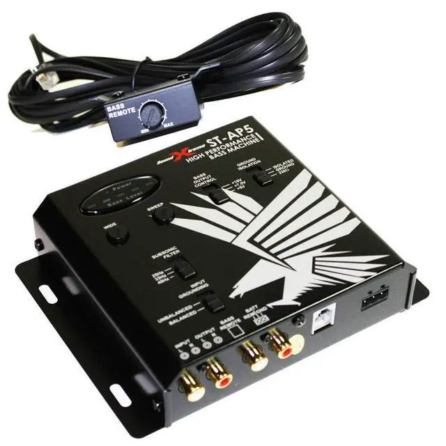 Alt view image 6 of 7 - Soundxtreme ST-AP5 Digital Bass Control Machine Bass Maximizer and Bass Restoration Processor with Epicenter Reconstruction Bass Knob Dash Mount Remote Control -2nd Gen