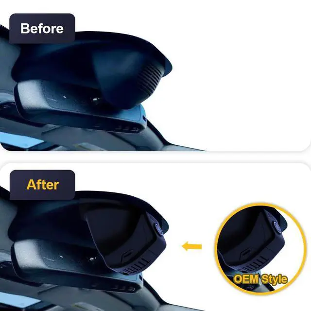 Alt view image 2 of 5 - 4K Dash Cam Suitable for Acura TLX & TLX Type S 2021 2022 2023, OEM Factory Look, 2160P UHD Video, Built-in WiFi & APP, Loop Recording, G-Sensor, Night Vision, Plug & Play, 64GB Card