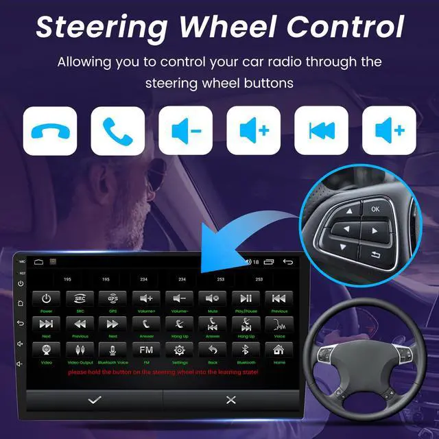 Alt view image 7 of 7 - 4 + 64G ROM Android 15 Car Radio for 2012-2016 Chevy Aveo Sonic: 9" QLED HD IPS Touchscreen Stereo, Wireless Carplay Android Auto 5G WiFi GPS FM 1080P Backup Camera SWC Bluetooth Voice Control