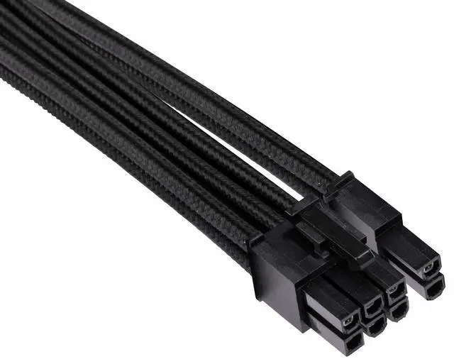 Alt view image 7 of 7 - Premium Individually Sleeved PSU Cables Starter Kit Black, for PSUs