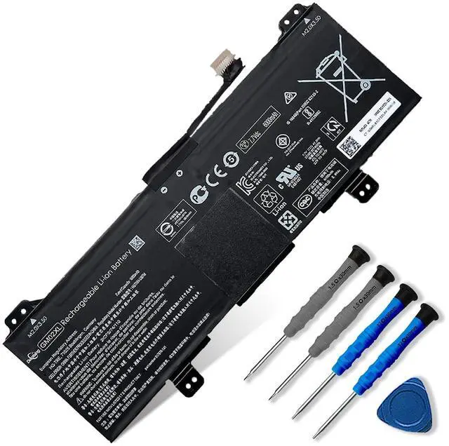 Main image of 47.3Wh GM02XL/GB02XL Laptop Battery Compatible for HP Chromebook 14 G5 Chromebook 11 G6 G7 EE Chromebook X360 11 G1 Series Notebook 917679-271 HSTNN-UB7M HSTNN-DB7X 917725-855 7.7V 6150mAh