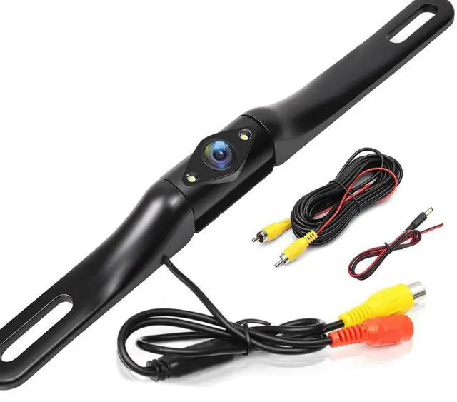 Main image of Backup Camera for Car, 170° Wide View Angel License Plate Back up Camera Night Vision Vehicle Reverse Rear View Camera for Cars Trucks Pickup SUVs RVs
