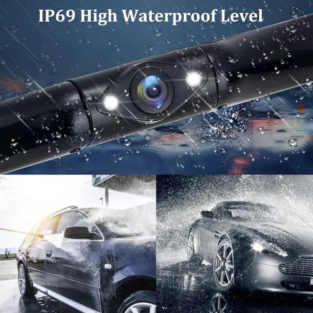 Alt view image 5 of 7 - Backup Camera for Car, 170° Wide View Angel License Plate Back up Camera Night Vision Vehicle Reverse Rear View Camera for Cars Trucks Pickup SUVs RVs