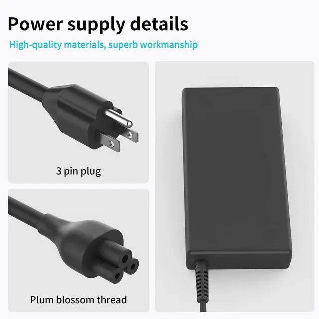 Alt view image 4 of 7 - 120W 19.5V 6.15A Laptop Charger 710415-001 Fit for HP USB-C Dock G5,USB-C/A Universal Dock G2 5TW13AA,Docking Statio Charger,Envy 15 17 Series L41856-001 Adapter Power Supply 4.5 * 3.0mm Blue Tip