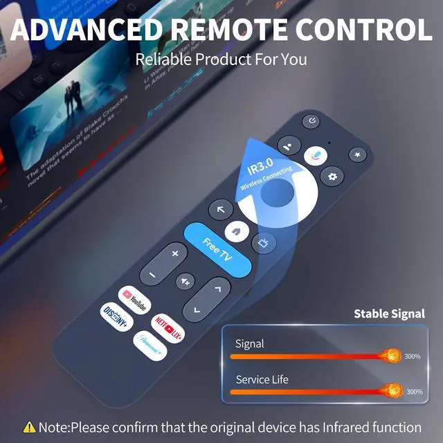 Alt view image 4 of 7 - Replacement Remote Control for Onn 4k Streaming Device 100135769 (2024), Compatible with Google TV 4K Pro/Plus Streaming Box, Voice Serach