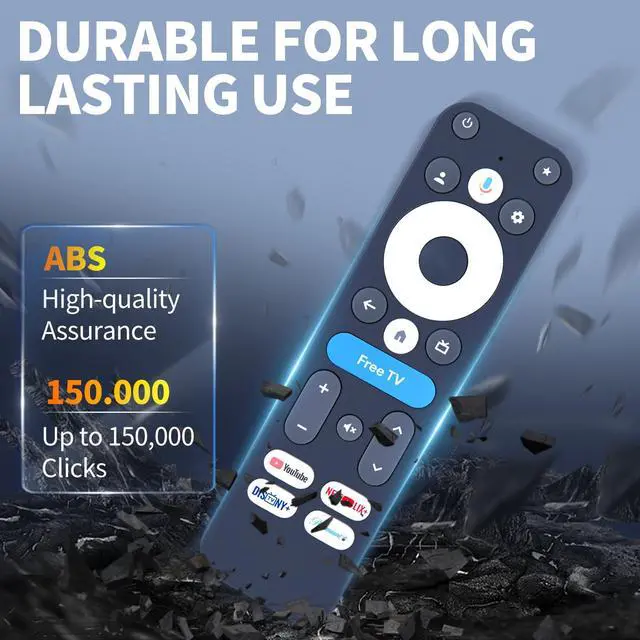 Alt view image 5 of 7 - Replacement Remote Control for Onn 4k Streaming Device 100135769 (2024), Compatible with Google TV 4K Pro/Plus Streaming Box, Voice Serach