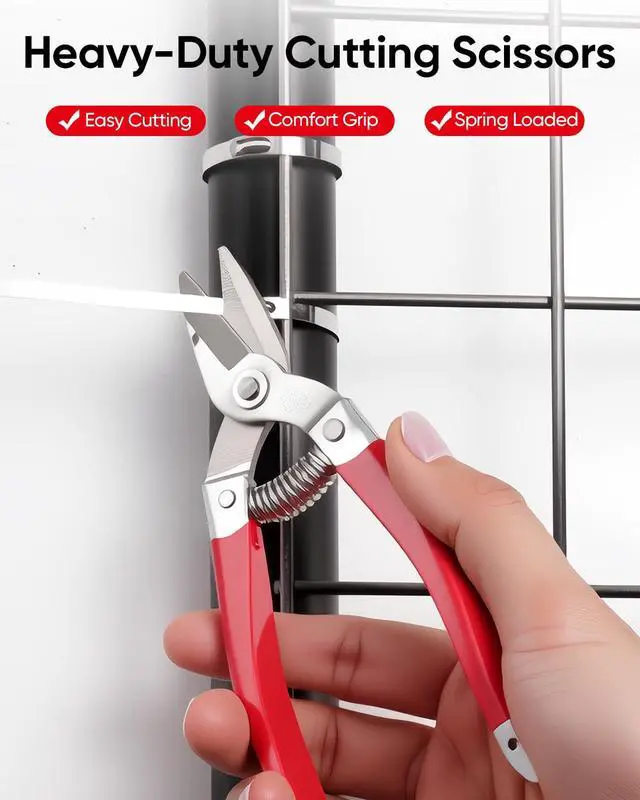 Alt view image 3 of 7 - 52-Piece Stainless Steel Zip Tie Kit with Scissors and Release Tool | Self-locking 11.8-inch 304 metal ties for exhaust wrap, fencing, pipes, cables, farm and outdoor fastening projects