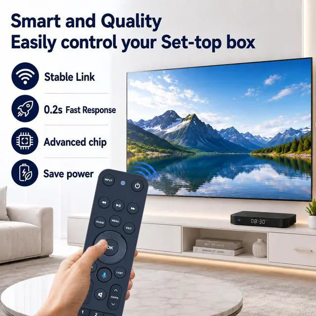 Alt view image 2 of 7 - Replacement Voice Remote Control for Verizon FiOS TV One | Compatible with 2019 MG3-R32140B & VRC4100 BLE - All-in-One Smart Voice Remote Control, Easy to Pair