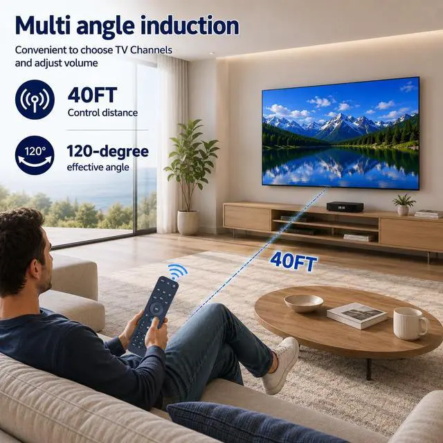 Alt view image 4 of 7 - Replacement Voice Remote Control for Verizon FiOS TV One | Compatible with 2019 MG3-R32140B & VRC4100 BLE - All-in-One Smart Voice Remote Control, Easy to Pair