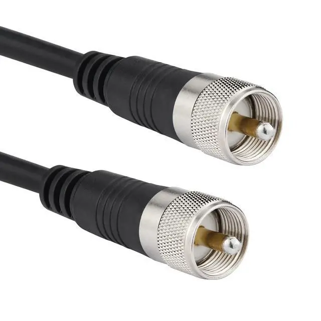 Alt view image 2 of 5 - 18ft RG8x Coaxial Cable, CB Coax Cable, UHF PL259 Male to Male, Low Loss, Waterproof, Compatible with CB Ham Radio, Antenna Analyzer, Dummy Load, SWR Meter
