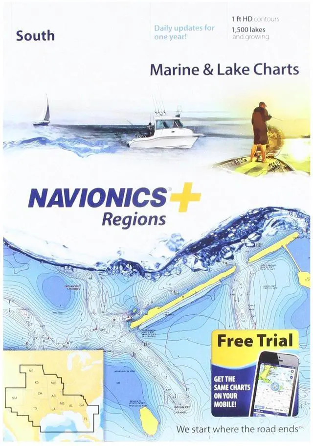 Main image of Plus Regions South Marine and Lake Charts on SD/MSD