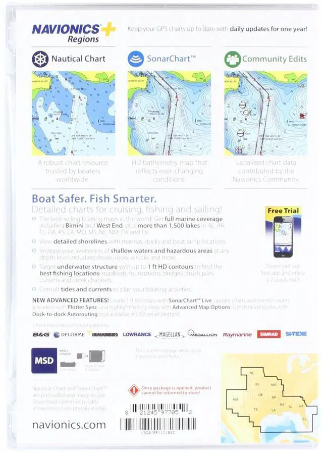 Alt view image 2 of 2 - Plus Regions South Marine and Lake Charts on SD/MSD