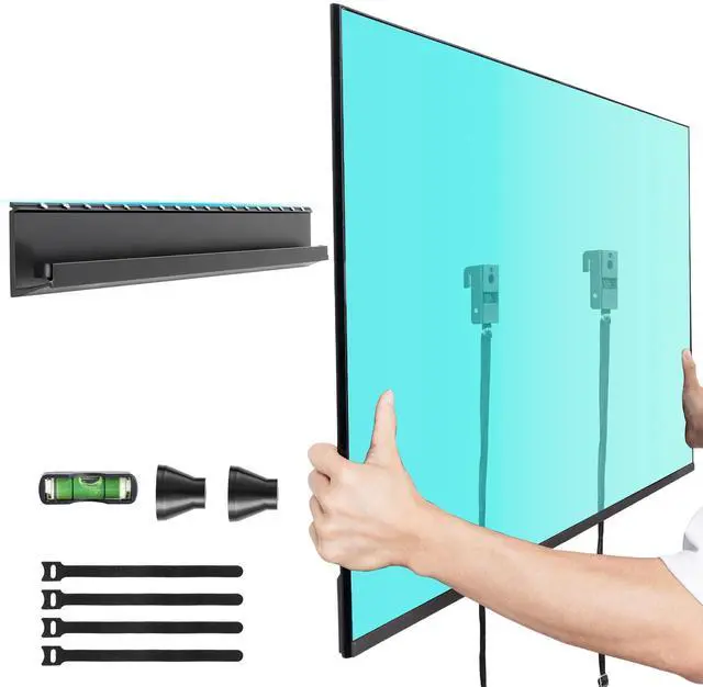 Main image of No Stud TV Wall Mount, Studless Drywall Mount TV Bracket for Most 32-70 TVs, No Damage, No Drill TV Hanger, Low Profile, Holds up to 130 lbs, Max VESA 400x400mm