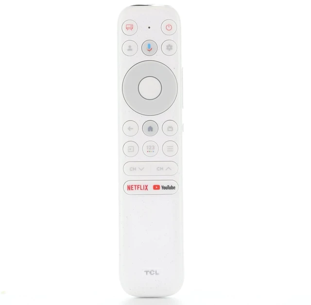 Main image of Dan's Originals RC902N / FER1 TV Remote Control with Voice for TCL | NXTVISION Google Tv's - White - Netflix - YouTube - G0401-000232