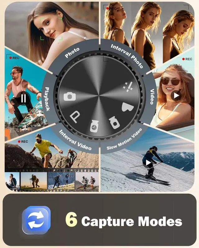 Alt view image 4 of 7 - 5K 64MP Digital Cameras for Photography,16X ZoomFlip Screen,Dual-Lens | WiFi, Autofocus, Wide & Macro Lens, Microphone, 2 Batteries, 64GB Card, for YouTube, Vlogging,Travel, Beginners and Adults