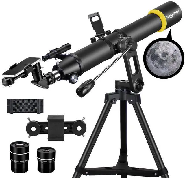 Main image of Telescope for Adults, Professional High Powered 90mm Aperture 800mm Refractor Telescopes for Astronomy Beginners with AZ Mount Tripod & Phone Adapter