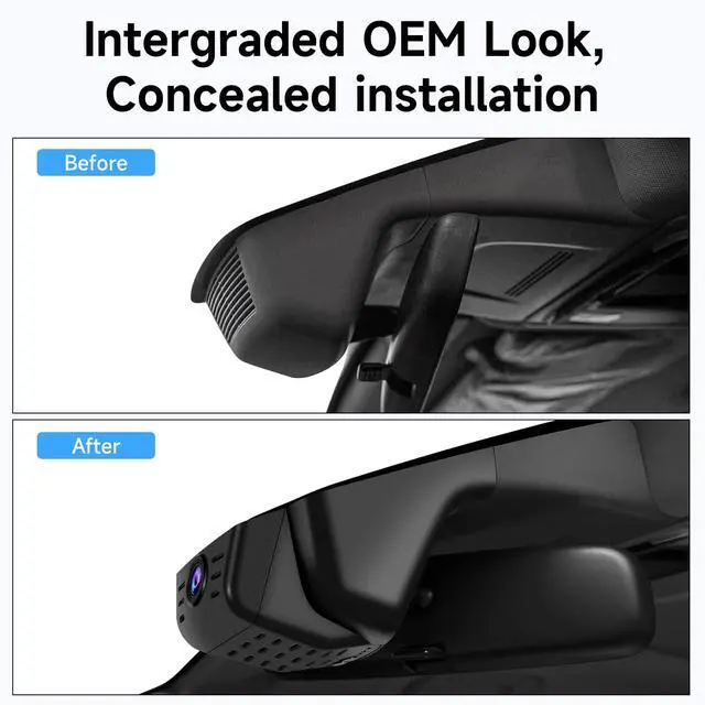 Alt view image 2 of 7 - 4K Dash Cam for Honda CRV 2023 2024 2025 2026 (Black) | Integrated OEM Look Dashcam with 128GB Card,App&WiFi,Loop Recording,Built-in G-sensor,Collision Detection,24H Parking Monitor