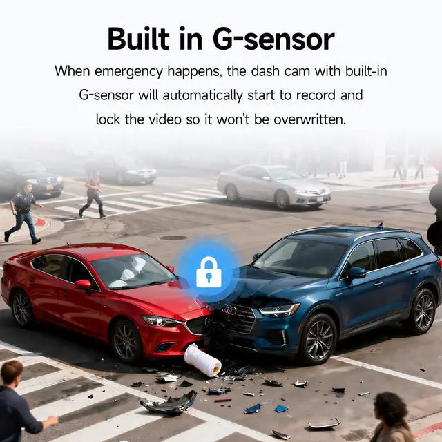 Alt view image 6 of 7 - 4K Dash Cam for Honda CRV 2023 2024 2025 2026 (Black) | Integrated OEM Look Dashcam with 128GB Card,App&WiFi,Loop Recording,Built-in G-sensor,Collision Detection,24H Parking Monitor