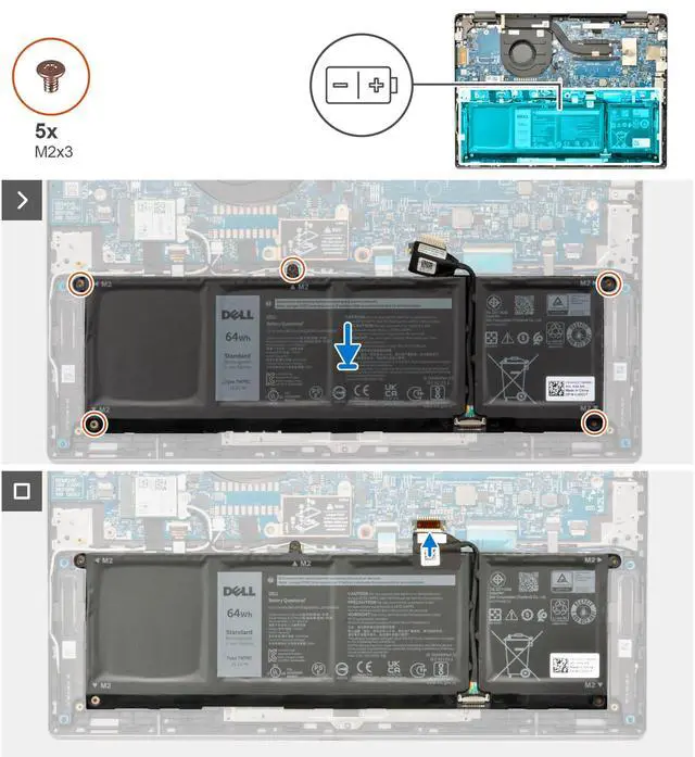 Alt view image 5 of 7 - DELL V6W33 15V 54Wh 4-Cell Battery For Dell Latitude 3320 3330 3420 3520 3530 3445 5430 Vostro 3510 3511 3515 3520 3525 5310 5320 3420 3425 3430 3435 5410 5415 5510 5515 5620 5625 5630 5635 5640