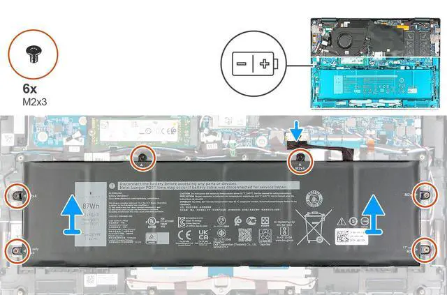 Alt view image 7 of 7 - DELL V6W33 15V 54Wh 4-Cell Battery For Dell Latitude 3320 3330 3420 3520 3530 3445 5430 Vostro 3510 3511 3515 3520 3525 5310 5320 3420 3425 3430 3435 5410 5415 5510 5515 5620 5625 5630 5635 5640