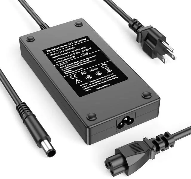 Main image of 180W AC Charger Fit for Dell G7 15 17 7588 7590 7790 G5 15 G3 15 17 5515 3579 3779 Laptop Power Adapter Cord Compatible with Dell Dock WD19 WD15 Business Thunderbolt/Universal Docking Station