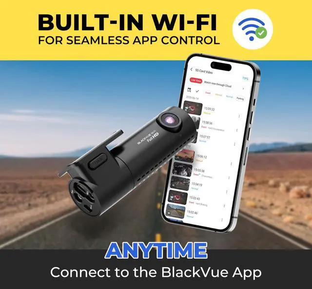 Alt view image 3 of 7 - DR590X Plus, 1080P Dash Cam Front, Free 32GB Card, STARVIS | Hardwire Cable Included, 24H Parking Mode, Wi-Fi, GPS, App Control, Cloud Connectivity