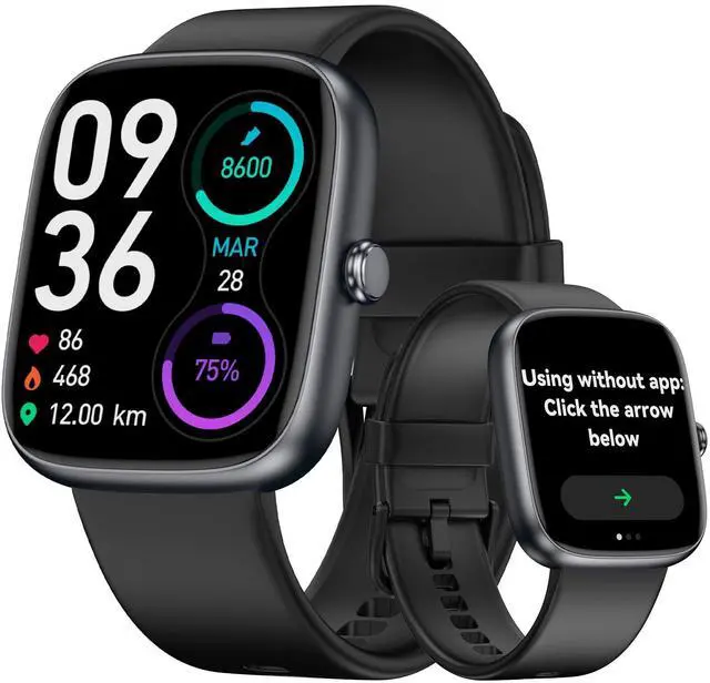 Main image of Senior Friendly Fitness Tracker, No App No Phone Required, 1.83'' Display | Easy to Use, Waterproof, Heart Rate, Sleep Monitor, Fitness Watch, Pedometer Watch, Smart Watches for Women Men