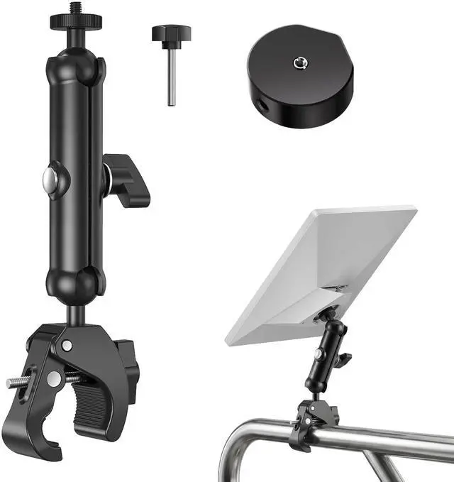 Main image of Pipe Adapter Compatible with Starlink Mini Mount, Foldable Clamp | Fits 2026/2025 & 2024 Setups; T-Handle Attachment; RV ladder, Roof Rack and Yacht, Camper Accessories Easy Installation