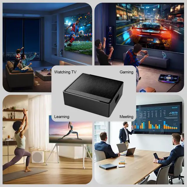 Alt view image 5 of 7 - Android TV Box 2026 H618 4K Ultra HD Streaming Device for TV | 2GB RAM + 16GB ROM, Smart TV Box with Voice Remote, BT 5.4, USB 2.0, HDR 10, 2.4G & 5G WiFi 6