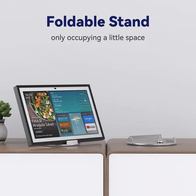 Alt view image 6 of 7 - Adjustable Stand for Echo Show 21 & Show 15, Foldable & Tiltable