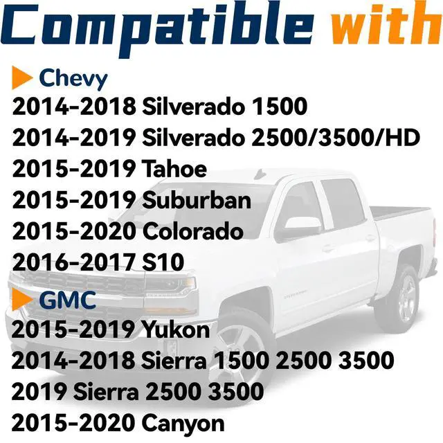 Alt view image 2 of 6 - LCD Touch Screen fit for Chevrolet Chevy Silverado 1500 2500 3500HD | Tahoe Suburban Colorado GMC Acadia Yukon Sierra Canyon Terrain 2014 2015 2016 2017 2018 2019 2020 Radio Screen DJ080PA-01A