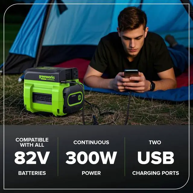 Alt view image 3 of 7 - Commercial 82PI1 82V 300W Inverter - Bare Tool
