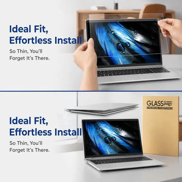 Alt view image 6 of 7 - HP Laptop 16-Inch Tempered Glass Screen Protector Compatible with HP OmniBook 3 16OmniBook 5 16/OmniBook 7 16/OMEN 16/Envy 16/Spectre 16/ZBook 16 & EliteBook 16 (G11/G10/G9) Series 16"
