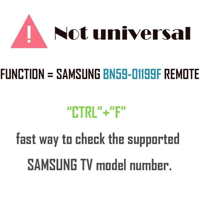 Alt view image 2 of 5 - BN59-01289A Replacement for Samsung TV Remote Control (No Setup) | (with Batteries, Non Universal) UN55MU6290F UN40MU6290 UN55MU6490 UN55MU6071F UN65MU6070F UN40NU7100 UN43MU6290 UN55MU6290