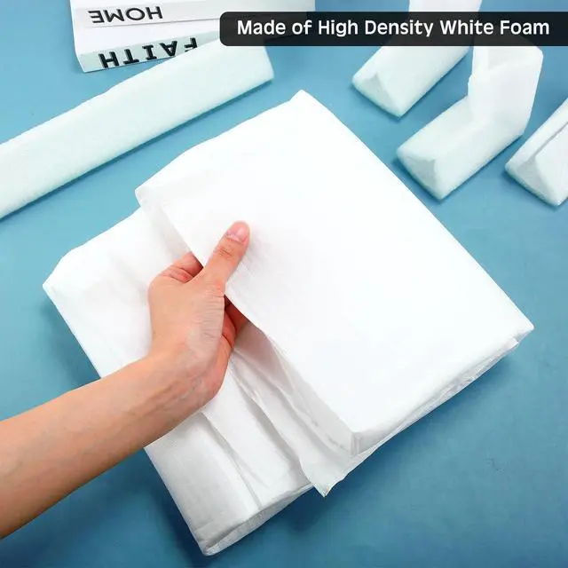 Alt view image 4 of 6 - Cushioning Foam Set Include 1 Pcs Foam Flat Screen TV Cover Fits up to 70'' W x 42'' H and 8 Pcs Moving Foam Corner Edge Protectors for TV Display Screen Protector Packing Moving
