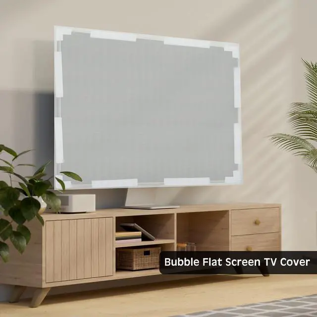 Alt view image 5 of 6 - Cushioning Foam Set Include 1 Pcs Foam Flat Screen TV Cover Fits up to 70'' W x 42'' H and 8 Pcs Moving Foam Corner Edge Protectors for TV Display Screen Protector Packing Moving