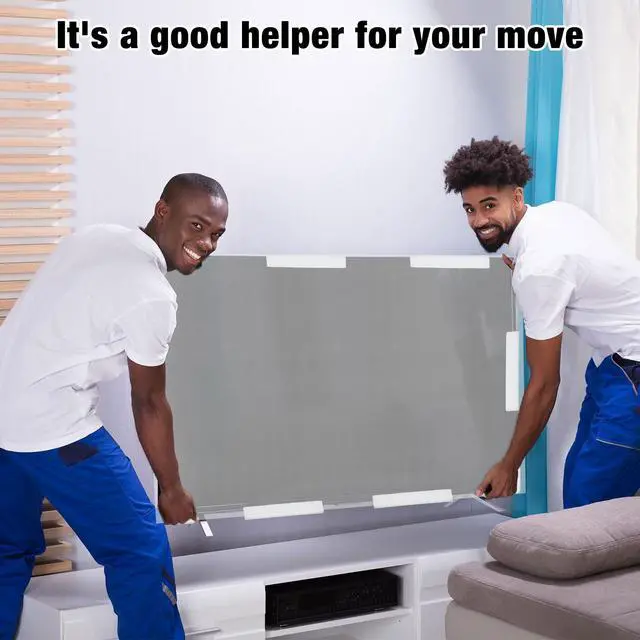 Alt view image 6 of 6 - Cushioning Foam Set Include 1 Pcs Foam Flat Screen TV Cover Fits up to 70'' W x 42'' H and 8 Pcs Moving Foam Corner Edge Protectors for TV Display Screen Protector Packing Moving