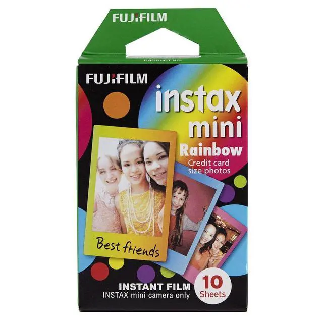 Alt view image 2 of 3 - Instax Mini Instant Rainbow Film | Be the life of the party with your Instax Mini Rainbow Frame Film Pack