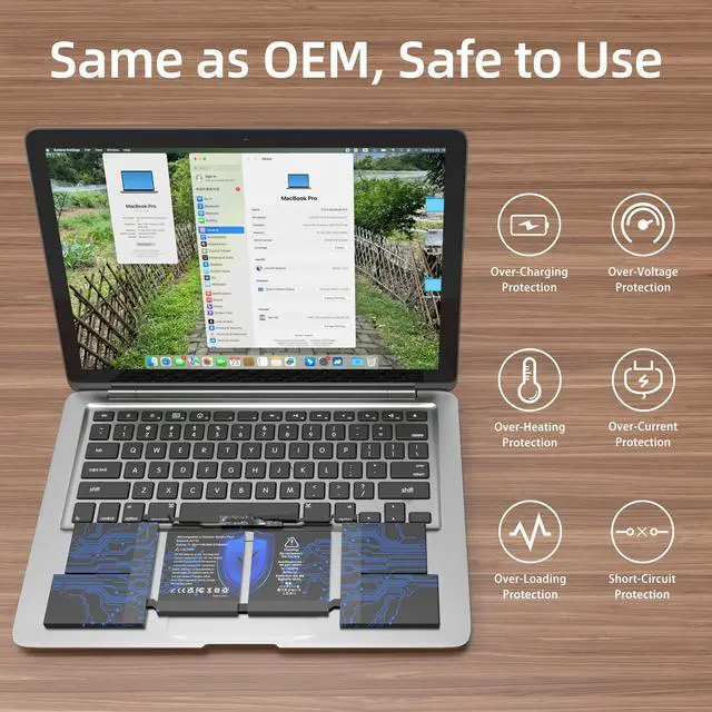 Alt view image 5 of 6 - A2141 Battery Replacement, A2113 Battery for MacBook Pro 16 inch 2019 Released Model A2141 EMC 3347 Model Identifier MacBookPro16,1 & MacBookPro16,4 Capacity 11.36V 99.8Wh 8790mAh