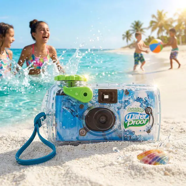 Alt view image 7 of 7 - QuickSnap Waterproof - 35mm Disposable Camera - 27 Exposures with 100 Moshify 4x6 Ultra Clear Acid Free Photo Sleeves - ISO 800 Film for Beach Pool and Underwater Photography up to 35ft