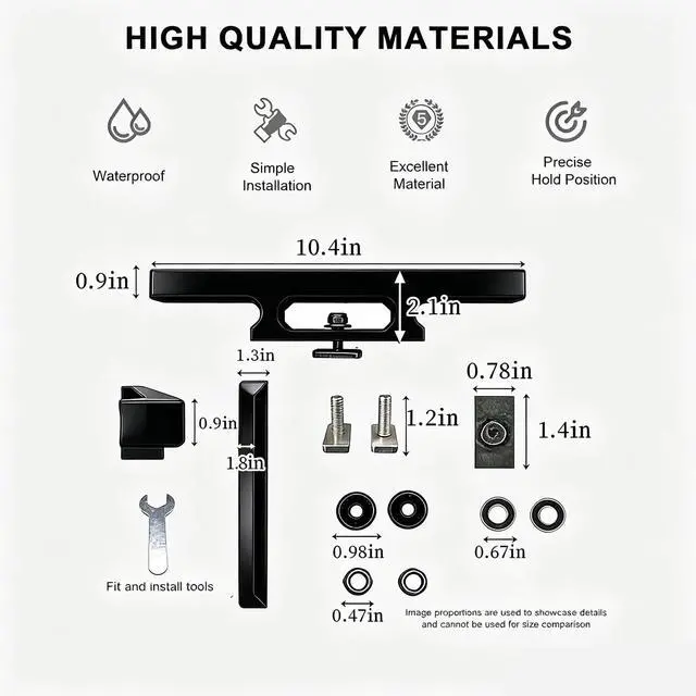 Alt view image 6 of 7 - Starlink Mini Roof Rack Mount for Starlink mini, ABS,Universal Quick-Release Starlink mini Bracker for All-Terrain Vehicles,RVs,Boats,SUV & Off-Road Adventures (Black)