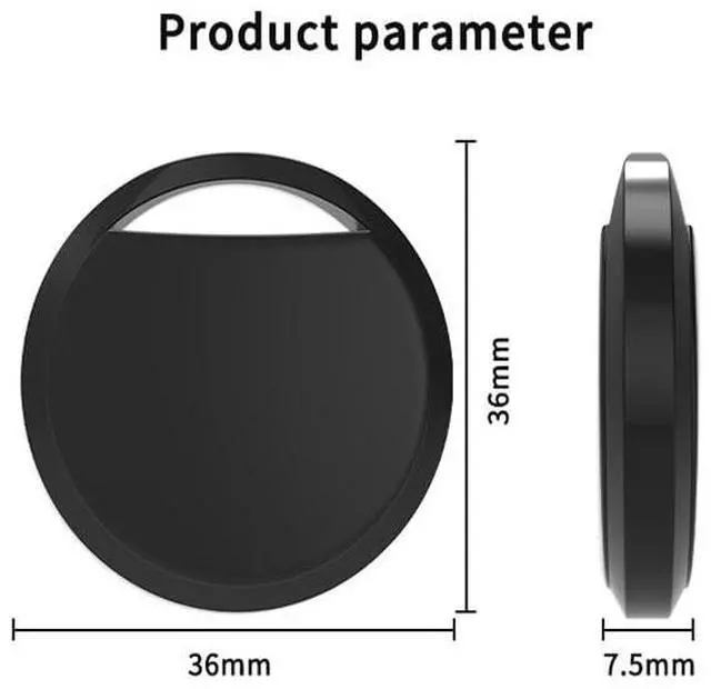 Alt view image 7 of 7 - Air Tracker Tags 4 Pack Smart Tag Bluetooth Trackers Work with Apple Find My (iOS Only), Lightweight Tag Prevent Loss of Luggage Wallets Keys Bags,Replaceable Battery,IP67 Waterproof