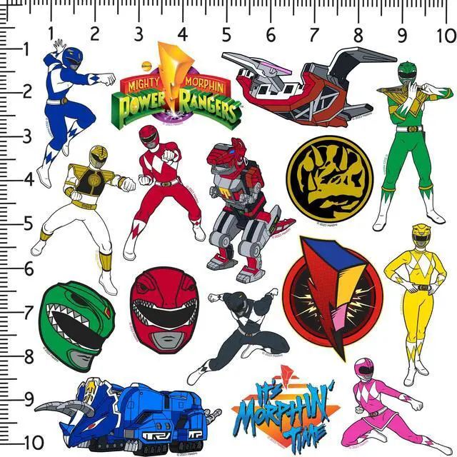 Alt view image 2 of 6 - Mighty Morphin Power Rangers 50ct Vinyl L Deluxe, Tablet, Indoor/Outdoor