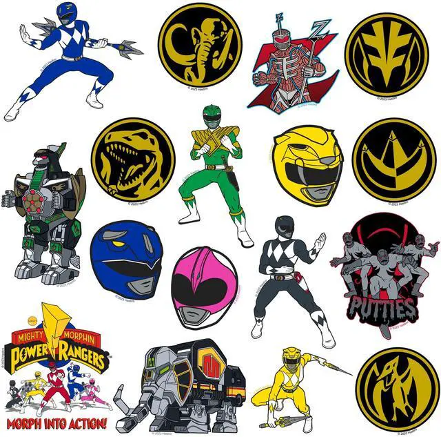 Alt view image 4 of 6 - Mighty Morphin Power Rangers 50ct Vinyl L Deluxe, Tablet, Indoor/Outdoor