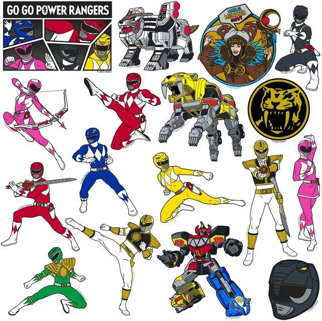 Alt view image 3 of 6 - Mighty Morphin Power Rangers 50ct Vinyl L Deluxe, Tablet, Indoor/Outdoor