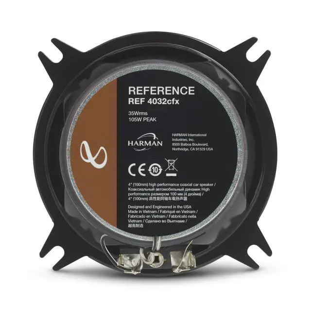 Alt view image 2 of 4 - REF-4032CFX Reference 4 Inch Two-Way Car Audio Speakers